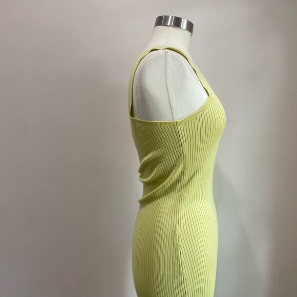 Shyanne Women's Green Western Ribbed Sweater Knit Midi Bodycon Dress Sz M - Picture 8 of 11